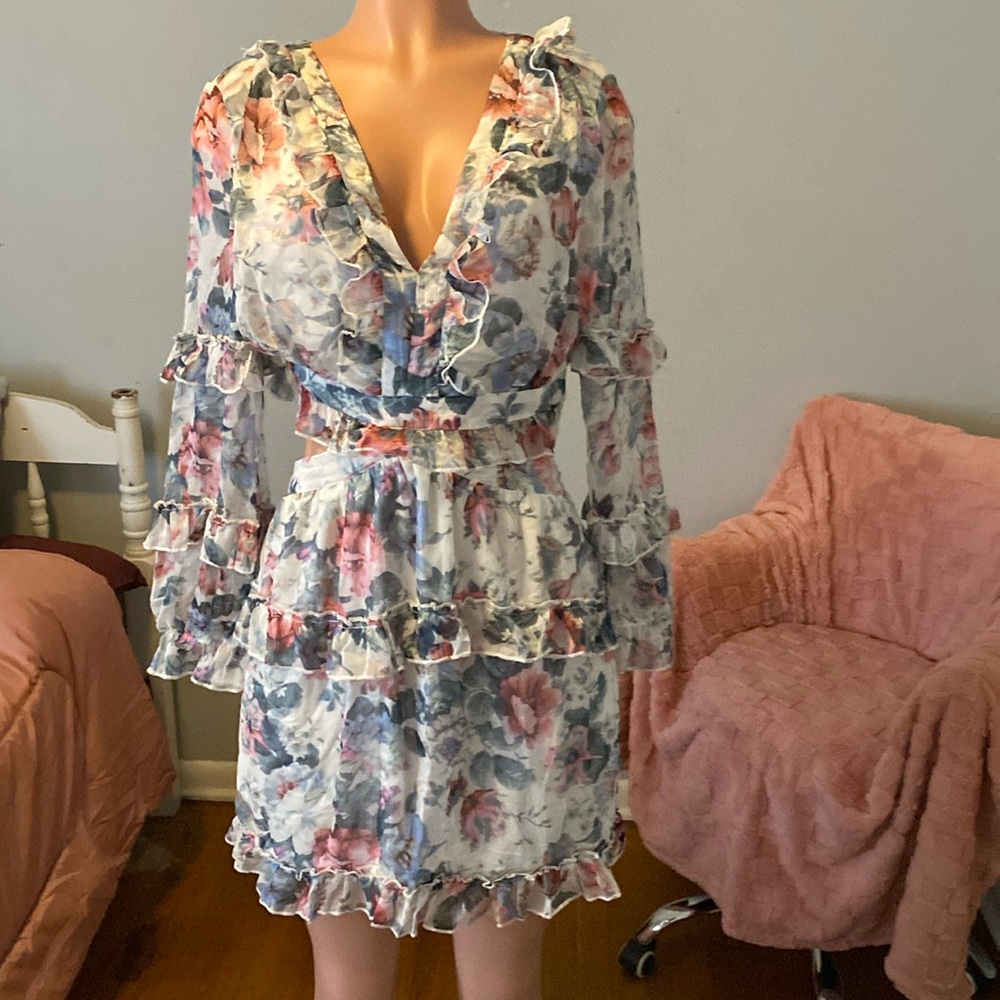 Parisian floral 12 size women’s dress.